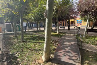 zona verde de la plaza de San Antonio